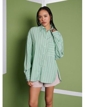 Sister Jane Ghospell Katarina Stripe Shirt - Green