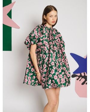 Sister Jane Colette Jacquard Bubble Dress - White
