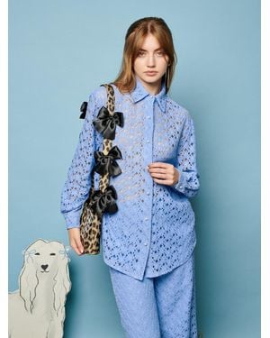 Sister Jane Bella Lace Shirt - Blue