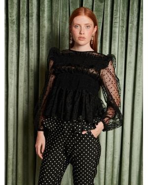 Sister Jane Dream Interval Polka Dot Top - Green