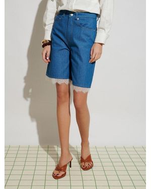 Sister Jane Ghospell Elena Denim Shorts - Blue