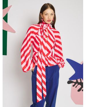 Sister Jane Menton Stripe Top - Red