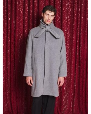 Sister Jane Morrigan Coat With Neck Tie - Red