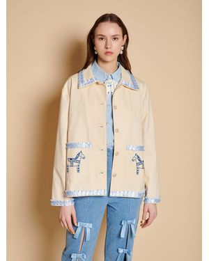 Sister Jane Larsson Applique Jacket - Blue
