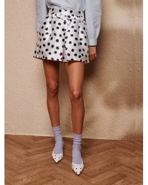 Sister Jane Illume Spot Belted Shorts - Brown