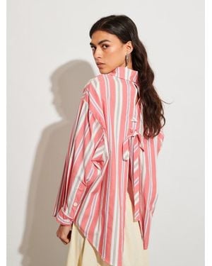 Sister Jane Ghospell Scout Stripe Shirt - Pink