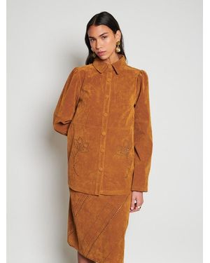 Sister Jane Ghospell Margaux Studded Shirt - Brown
