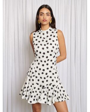 Sister Jane Shimmy Spot Mini Dress - White