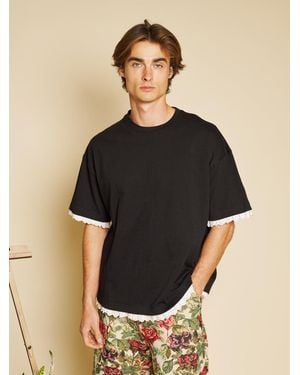 Sister Jane Aube Trim T-shirt - Black