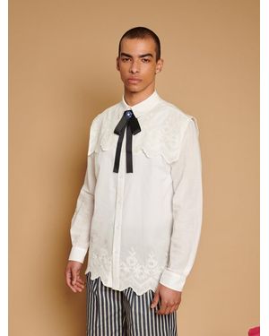 Sister Jane Mariana Caped Shirt - Natural