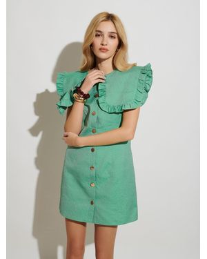 Sister Jane Ghospell Gabriella Mini Dress - Green