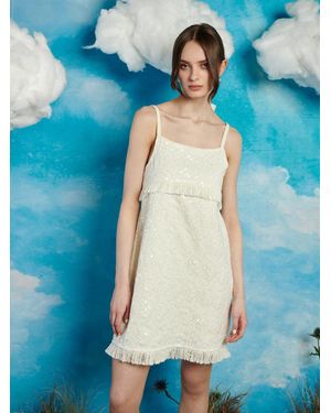 Sister Jane Sandy Tweed Mini Dress - Blue