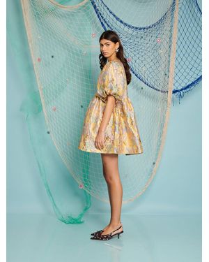 【Sister Jane】DREAM Marigold マリ―ゴールド ジャガードミニ DREAM Marigold Jacquard Mini Dress – Sister Jane