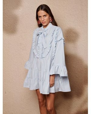 Sister Jane Dawn Stripe Mini Dress - Blue