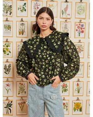 Sister Jane Dream Nostalgic Florals Blouse - Metallic