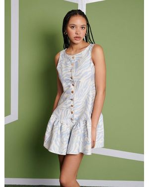 Sister Jane Ghospell Serena Zebra Mini Dress - Green