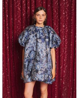 Sister Jane Aquilla Jacquard Mini Dress - Red