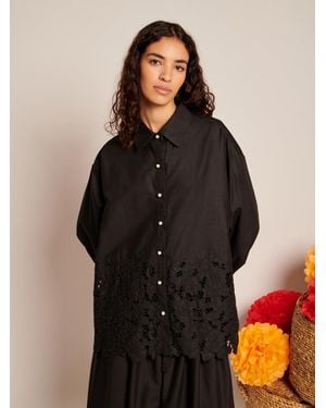 Sister Jane La Fiesta Embroidered Blouse - Black