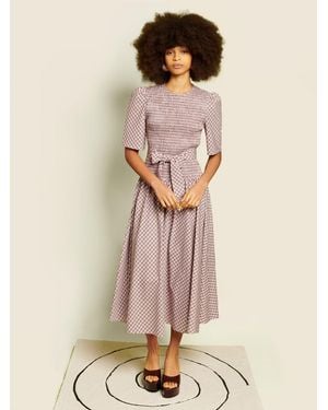 Sister Jane Ghospell Zeynab Check Midi Dress - Green