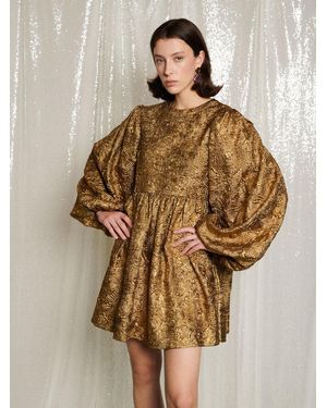 Sister Jane Dream Masquerade Jacquard Mini Dress - Natural
