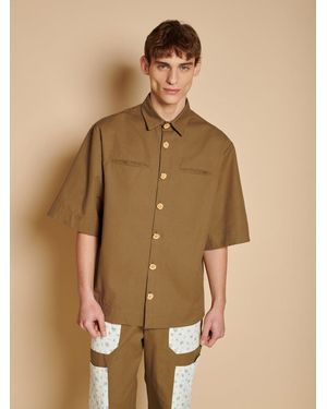 Sister Jane Folke Boxy Shirt - Natural