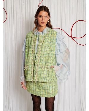 Sister Jane Dream Hummingbird Tweed Jacket - Green