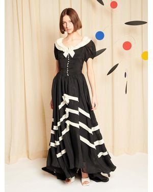 Sister Jane Dream Clair Trimmed Maxi Dress - Natural