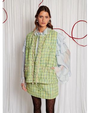 Sister Jane Dream Hummingbird Tweed Jacket - Green