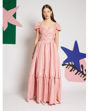 Sister Jane Antibes Taffeta Maxi Dress - Pink