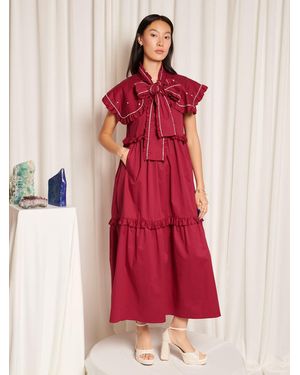 Sister Jane Garnet Maxi Dress - Red