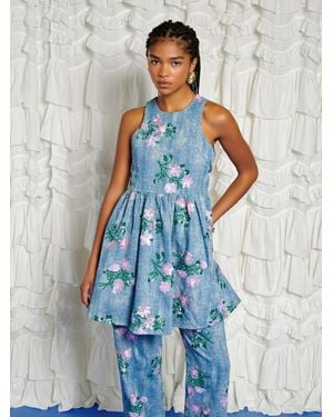 Sister Jane Dream Azul Embellished Mini Dress - Blue