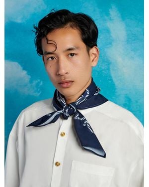 Sister Jane Saloon Printed Scarf - Blue