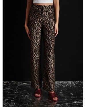 Sister Jane Ghospell Phoebe Jacquard Trousers - Black