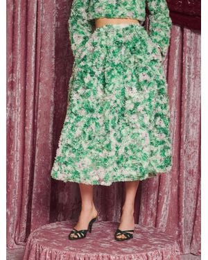 Sister Jane Dream Nova Tulle Midi Skirt - Green