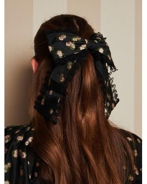 Sister Jane Dream Tea Rose Hair Bow - Brown