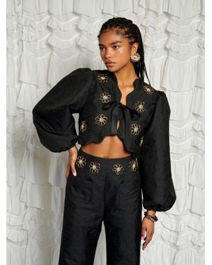 Sister Jane Dream Sol De Noche Beaded Jacket - Black