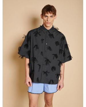 Sister Jane Nilsson Trimmed Boxy Shirt - Black