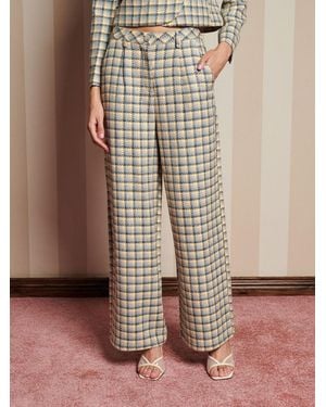 Sister Jane Nook Check Trousers - Brown