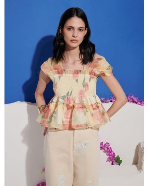 Sister Jane Dream Athena Floral Top - Blue