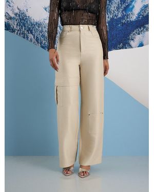 Sister Jane Ghospell Suki Weave Cargo Trousers - Blue