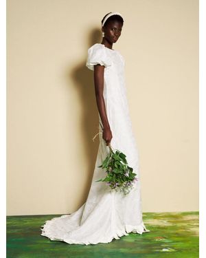 Sister Jane Dream Belle Bow Jacquard Maxi Dress - Green