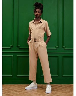 Sister Jane Bertie Crepe Boiler Suit - Green