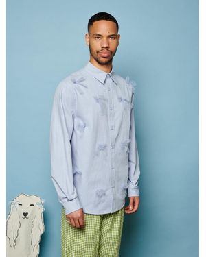 Sister Jane Penny Tulle Bow Shirt - Blue