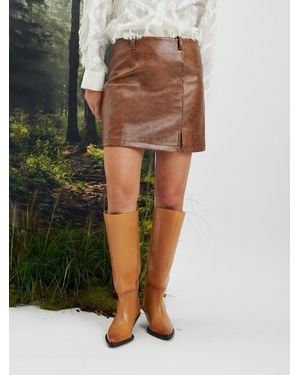 Sister Jane Ghospell Alanis Pu Mini Skirt - Multicolor