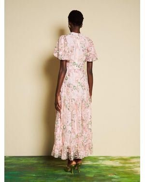 chinese dress ladies Mixed Media Sleeveless Boat Neck Maxi Dress