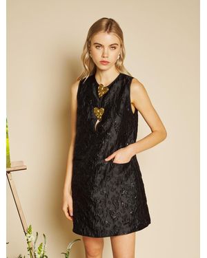 Sister Jane Marguerite Jacquard Mini Dress - Natural