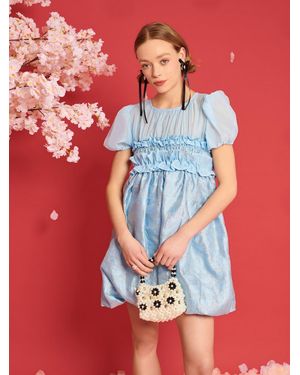 Sister Jane Dream Brooke Organza Mini Dress - Red