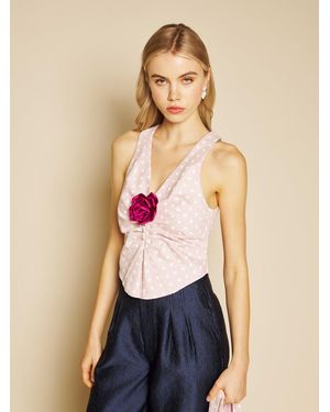 Sister Jane Violette Spot Rose Top - Blue