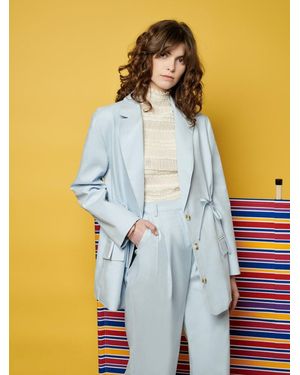 Sister Jane Ghospell Helen Drawstring Blazer - Blue