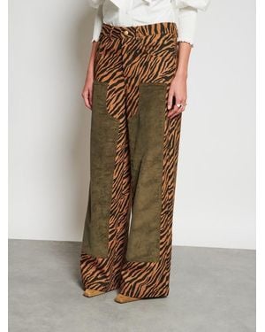 Sister Jane Ghospell Suzu Zebra Jeans - Green